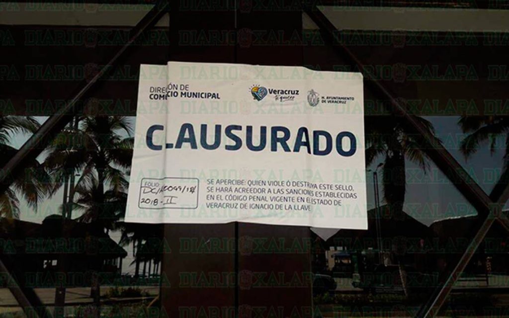 Clausura temporal a comercios en Xalapa