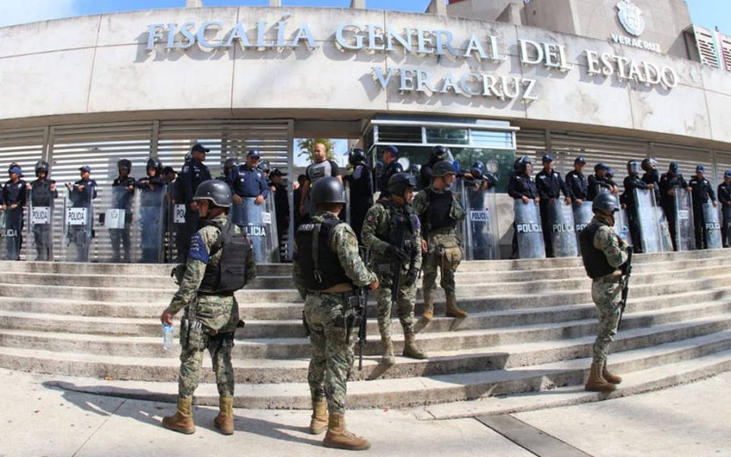 Guardia Nacional blinda la Fiscalía de Veracruz