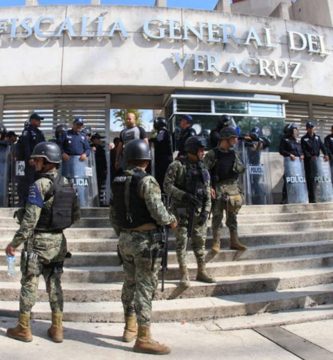 Guardia Nacional blinda la Fiscalía de Veracruz