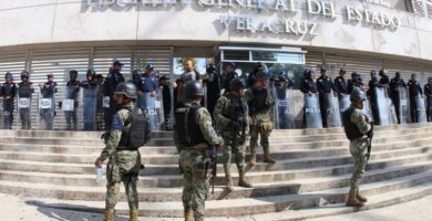 Guardia Nacional blinda la Fiscalía de Veracruz