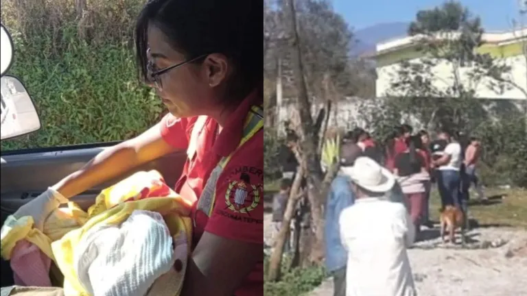 Albañiles Salvan a Bebé Abandonada en Veracruz; Tenía el Cordón Umbilical Colgando