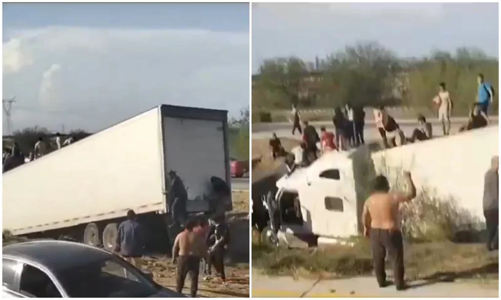 Vuelca trailer con migrantes; tres muertos y 14 lesionados